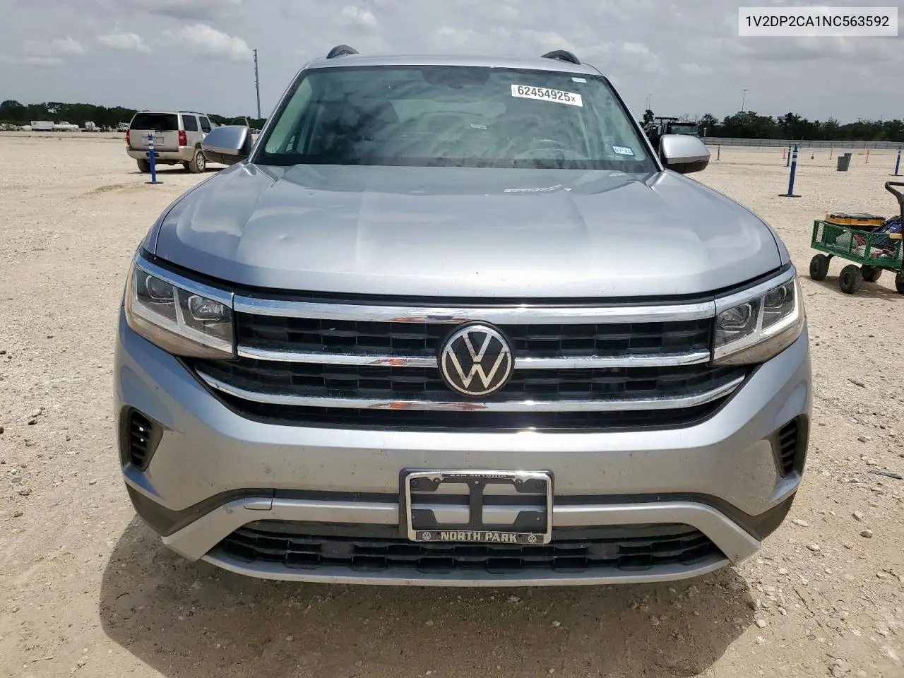 2022 Volkswagen Atlas Se VIN: 1V2DP2CA1NC563592 Lot: 62454925