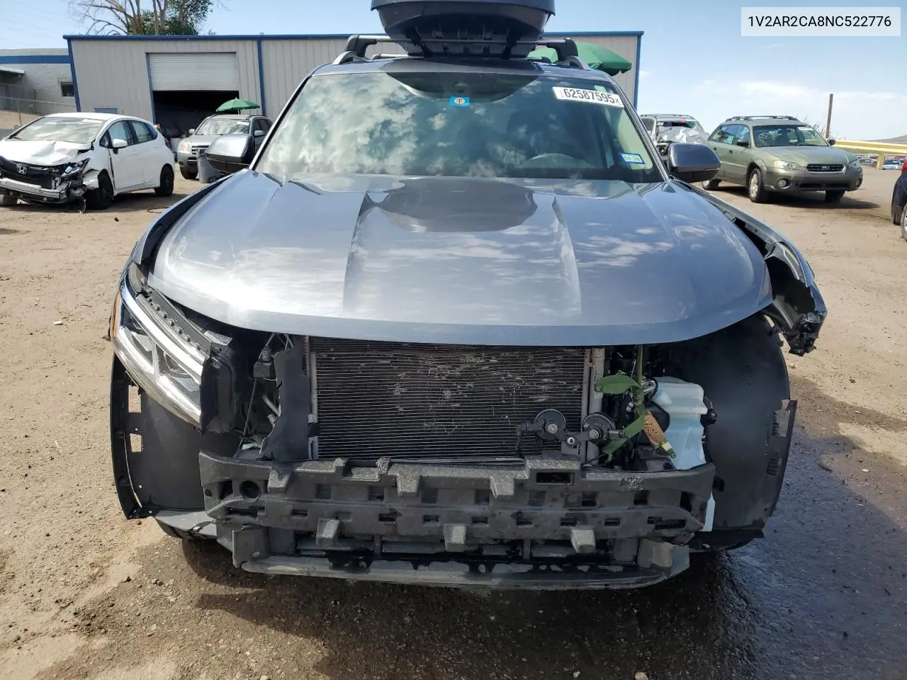 2022 Volkswagen Atlas Sel R-Line VIN: 1V2AR2CA8NC522776 Lot: 62587595