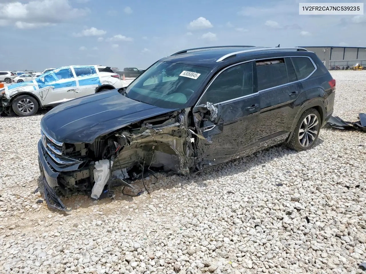 2022 Volkswagen Atlas Sel Premium R-Line VIN: 1V2FR2CA7NC539235 Lot: 63068845