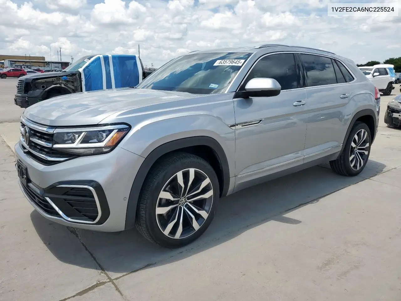 2022 Volkswagen Atlas Cross Sport Sel Premium R-Line VIN: 1V2FE2CA6NC225524 Lot: 63579645