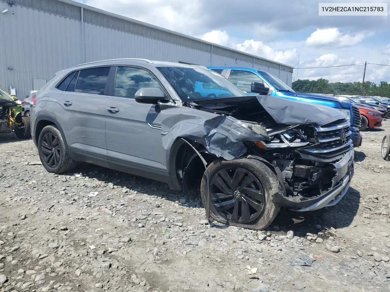 2022 Volkswagen Atlas Cross Sport Se VIN: 1V2HE2CA1NC215783 Lot: 64236995