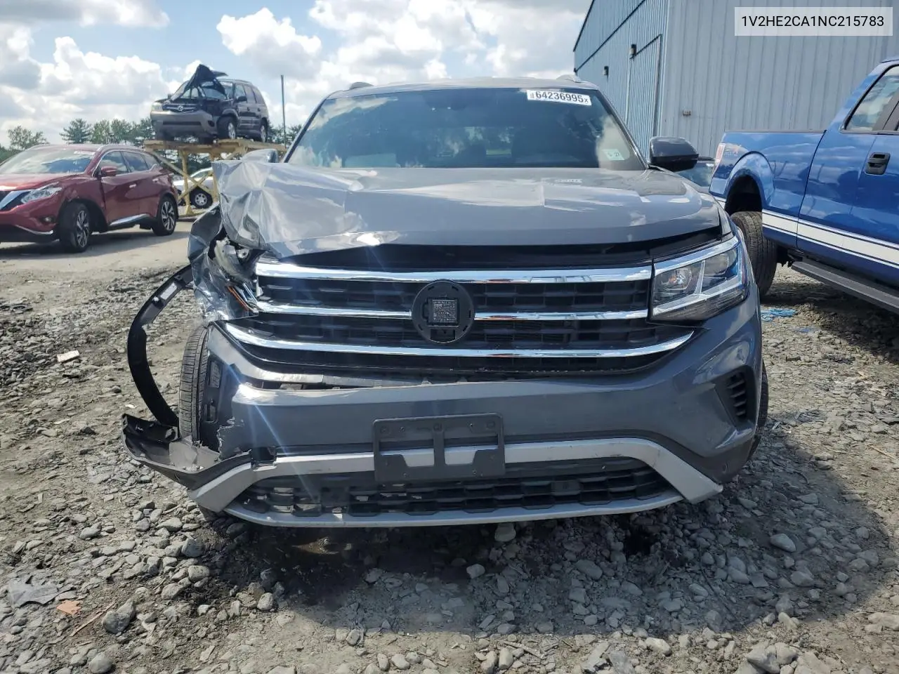 2022 Volkswagen Atlas Cross Sport Se VIN: 1V2HE2CA1NC215783 Lot: 64236995