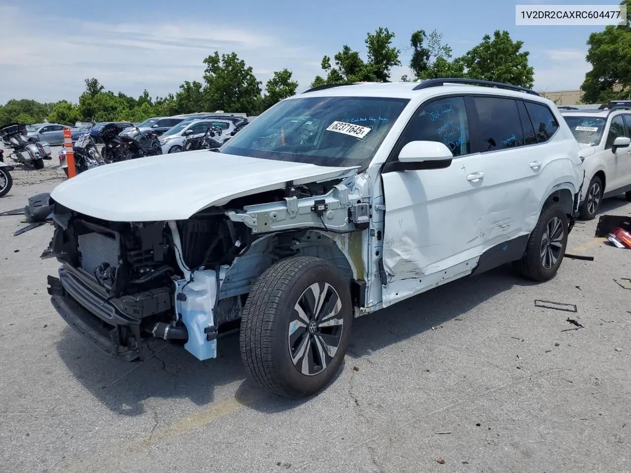 2024 Volkswagen Atlas Se VIN: 1V2DR2CAXRC604477 Lot: 62371645