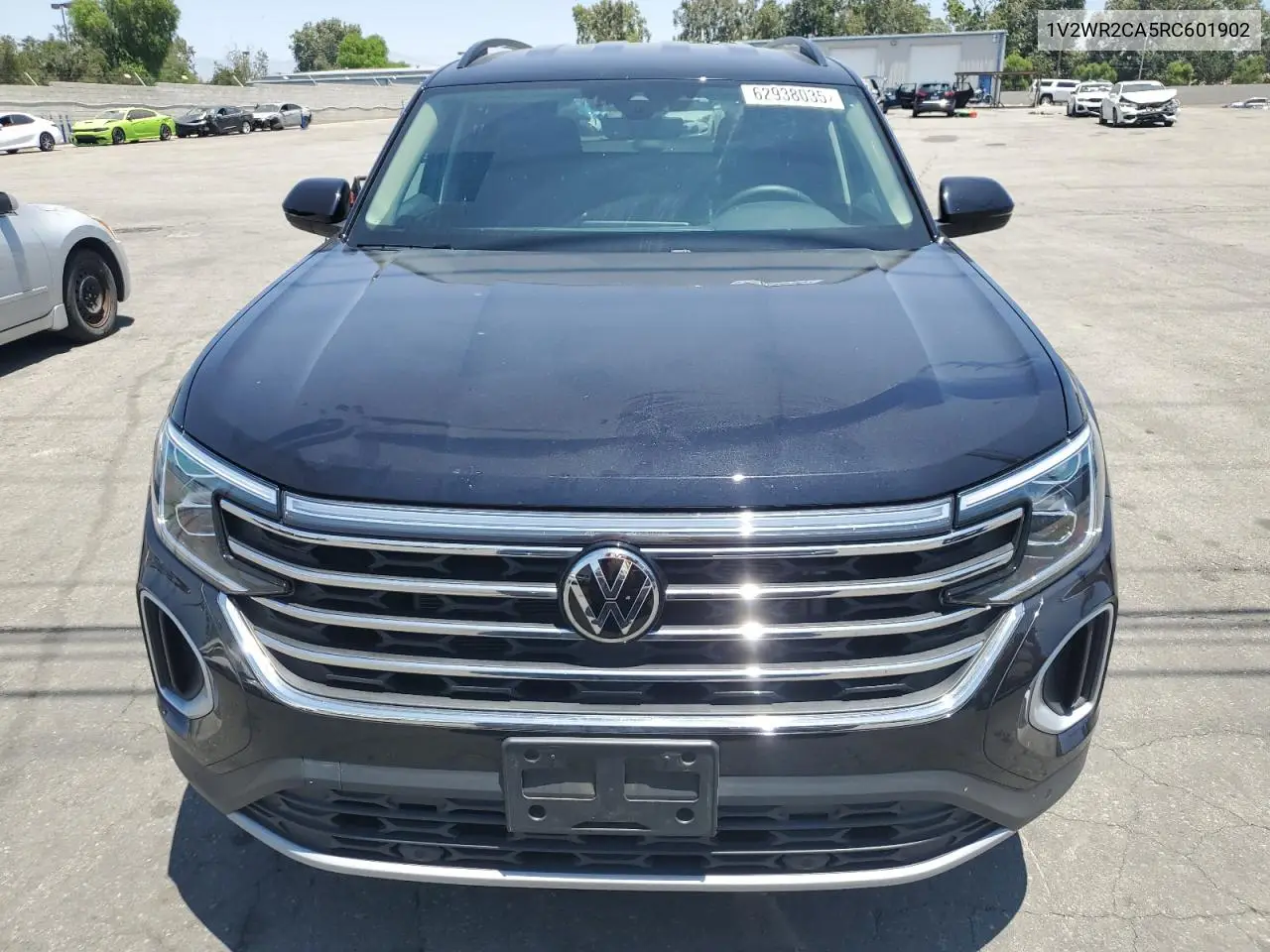 2024 Volkswagen Atlas Se VIN: 1V2WR2CA5RC601902 Lot: 62938035