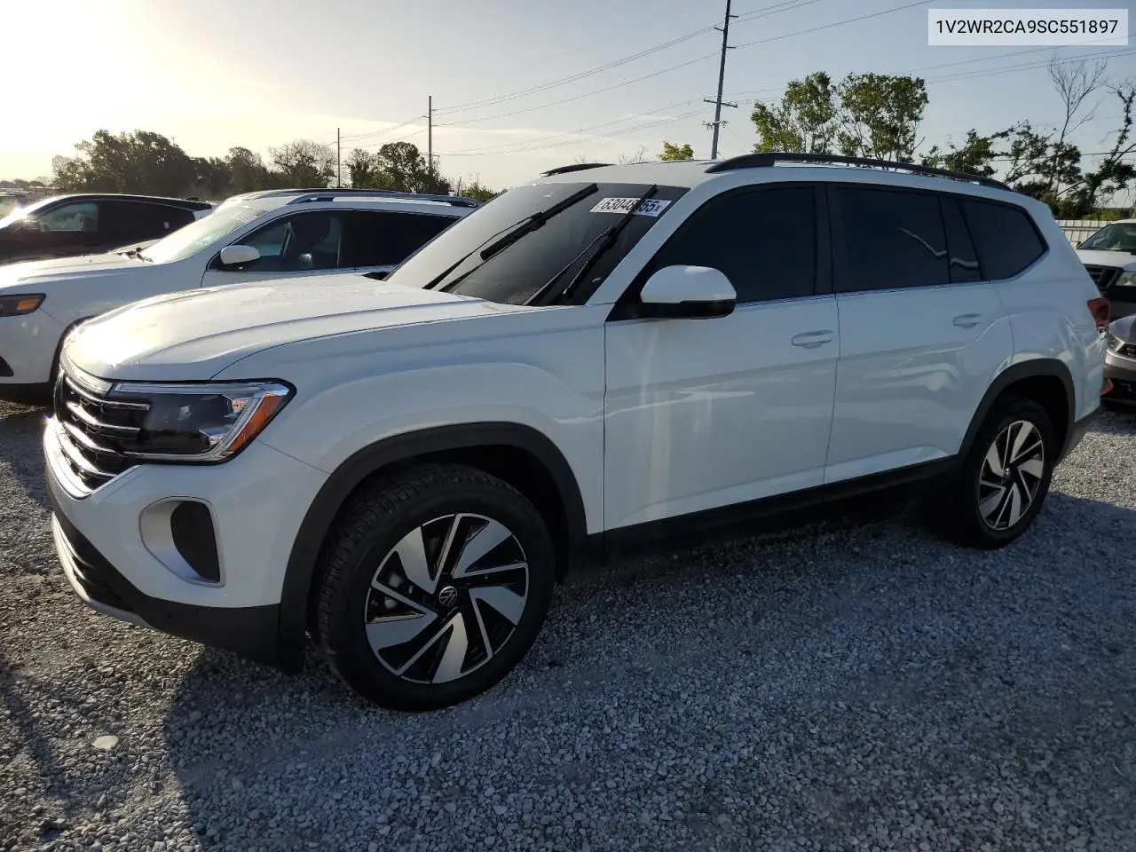 2025 Volkswagen Atlas Se VIN: 1V2WR2CA9SC551897 Lot: 63048855