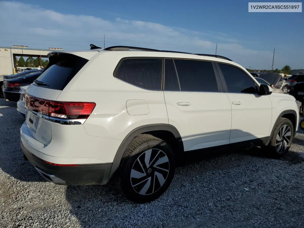 2025 Volkswagen Atlas Se VIN: 1V2WR2CA9SC551897 Lot: 63048855