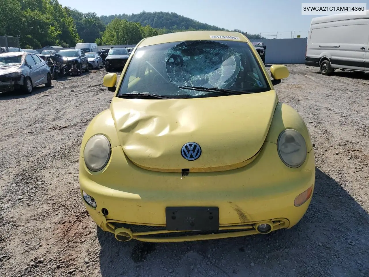 1999 Volkswagen New Beetle Gls VIN: 3VWCA21C1XM414360 Lot: 61783495