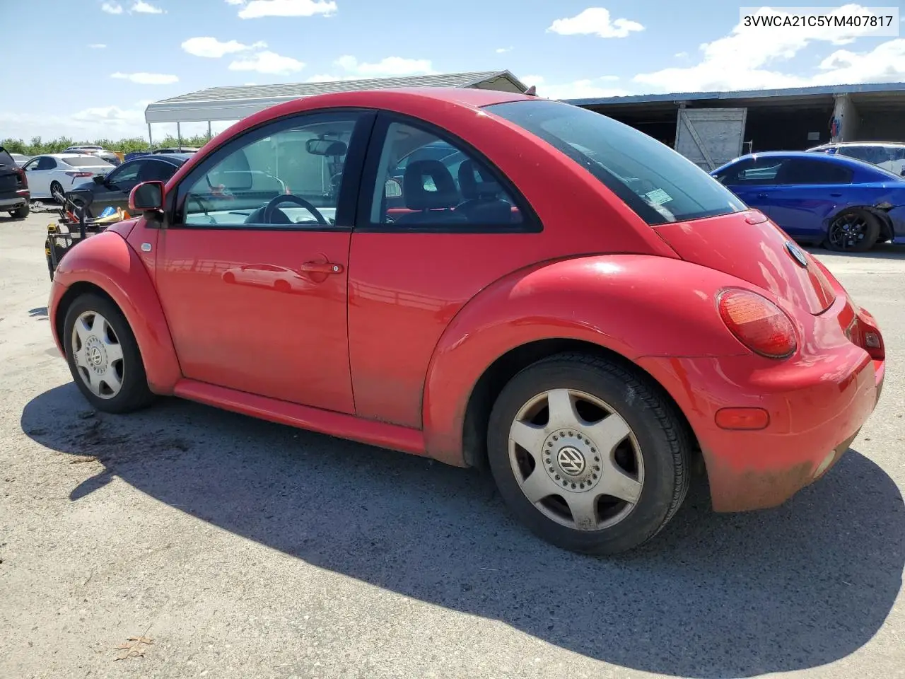 2000 Volkswagen New Beetle Gls VIN: 3VWCA21C5YM407817 Lot: 56502125