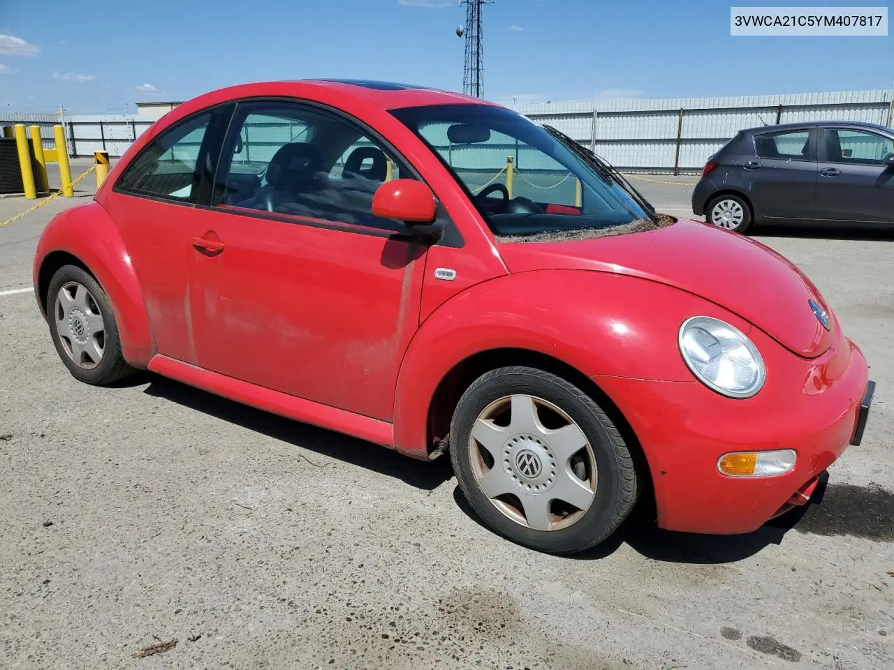 2000 Volkswagen New Beetle Gls VIN: 3VWCA21C5YM407817 Lot: 56502125