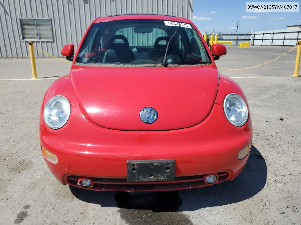2000 Volkswagen New Beetle Gls VIN: 3VWCA21C5YM407817 Lot: 56502125