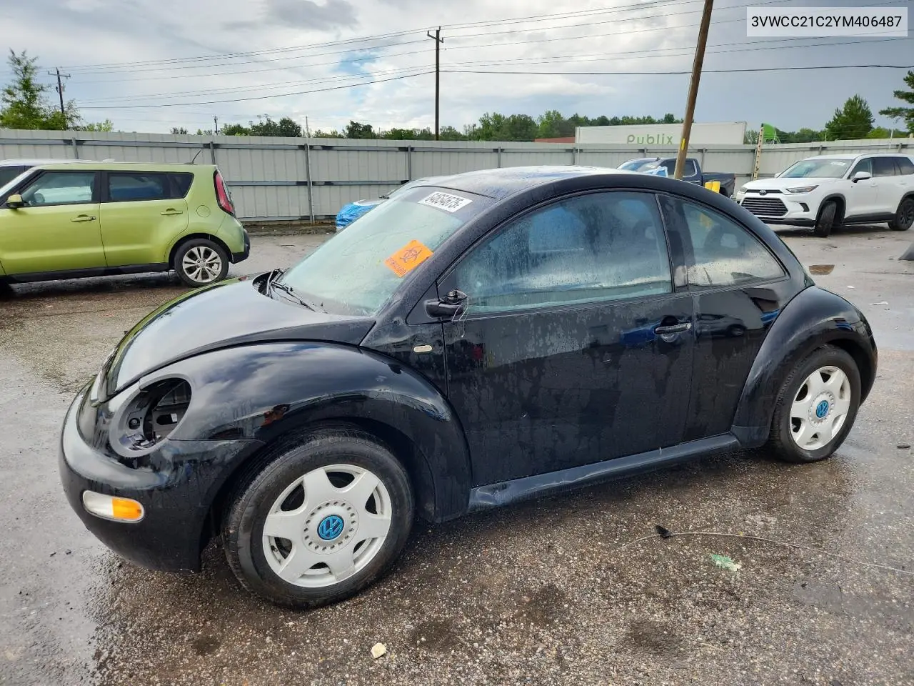2000 Volkswagen New Beetle Gls VIN: 3VWCC21C2YM406487 Lot: 64654675