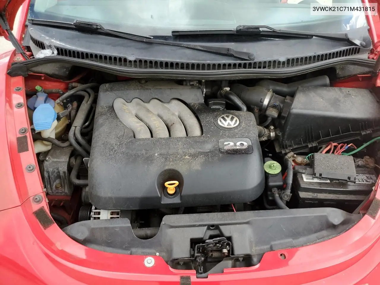 2001 Volkswagen New Beetle Gls VIN: 3VWCK21C71M431815 Lot: 56801875