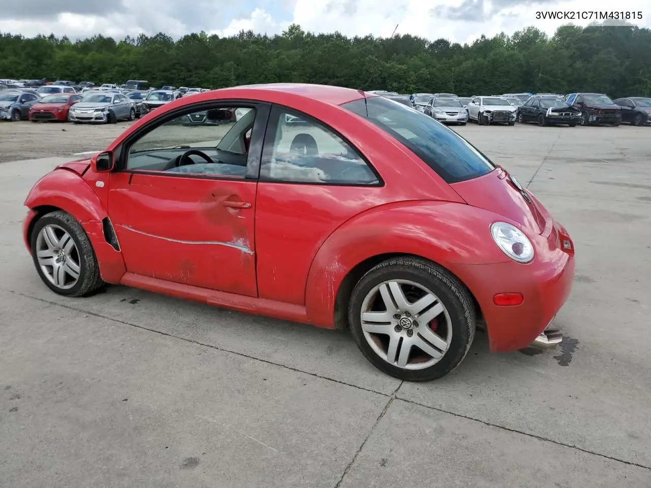 2001 Volkswagen New Beetle Gls VIN: 3VWCK21C71M431815 Lot: 56801875