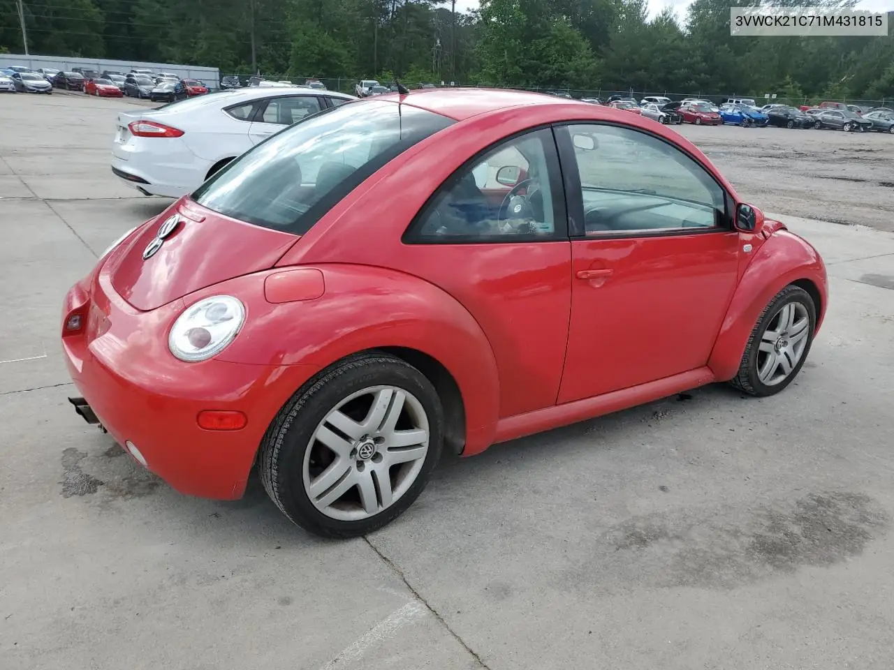 2001 Volkswagen New Beetle Gls VIN: 3VWCK21C71M431815 Lot: 56801875