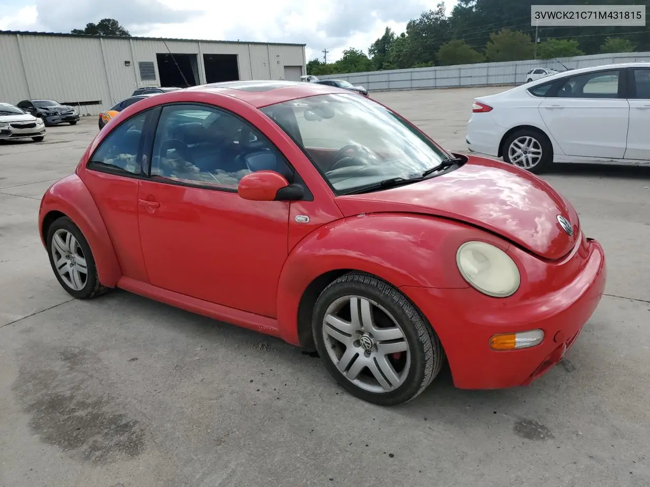 2001 Volkswagen New Beetle Gls VIN: 3VWCK21C71M431815 Lot: 56801875