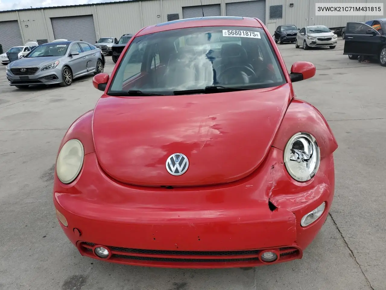 2001 Volkswagen New Beetle Gls VIN: 3VWCK21C71M431815 Lot: 56801875