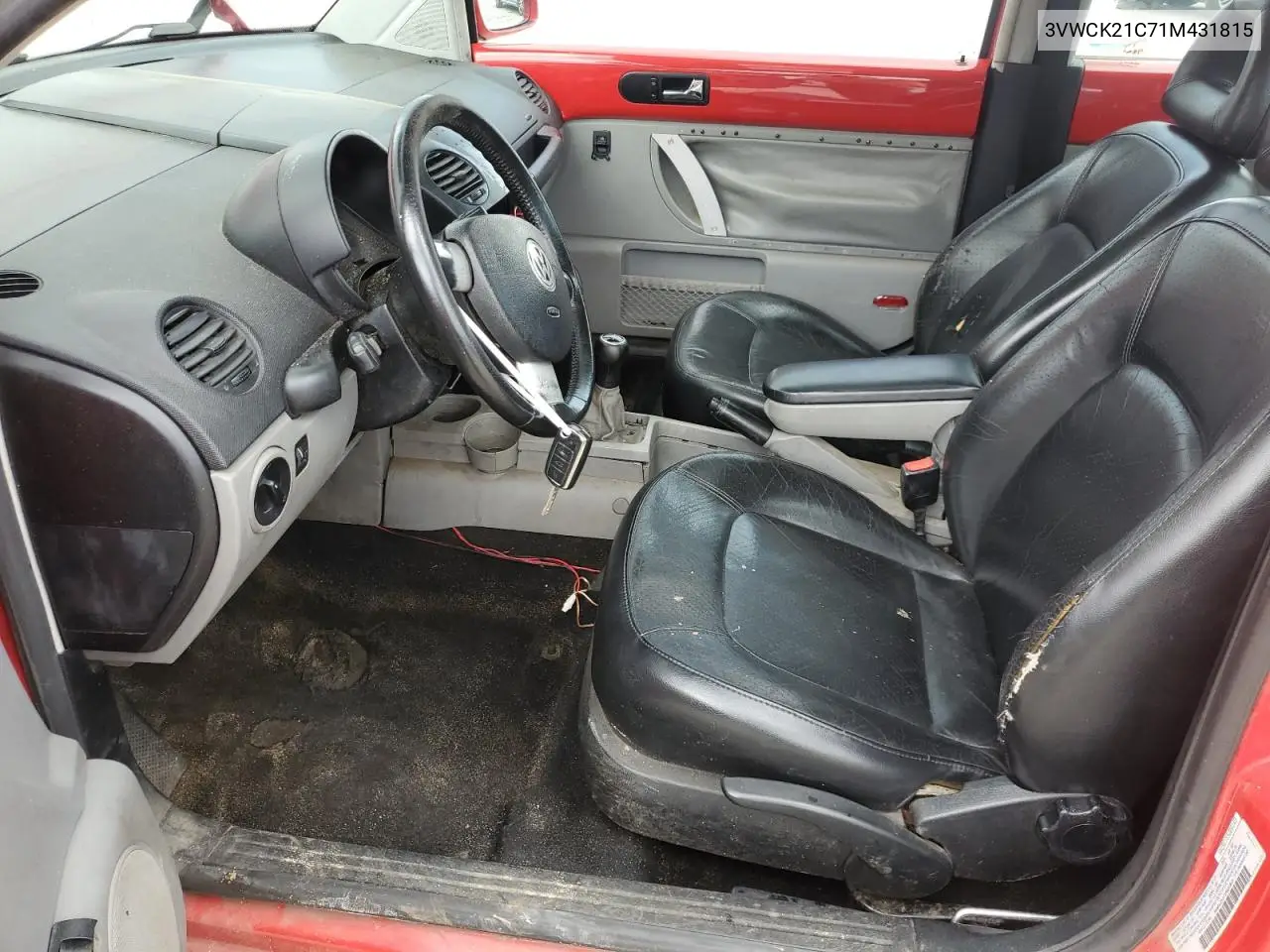 2001 Volkswagen New Beetle Gls VIN: 3VWCK21C71M431815 Lot: 56801875