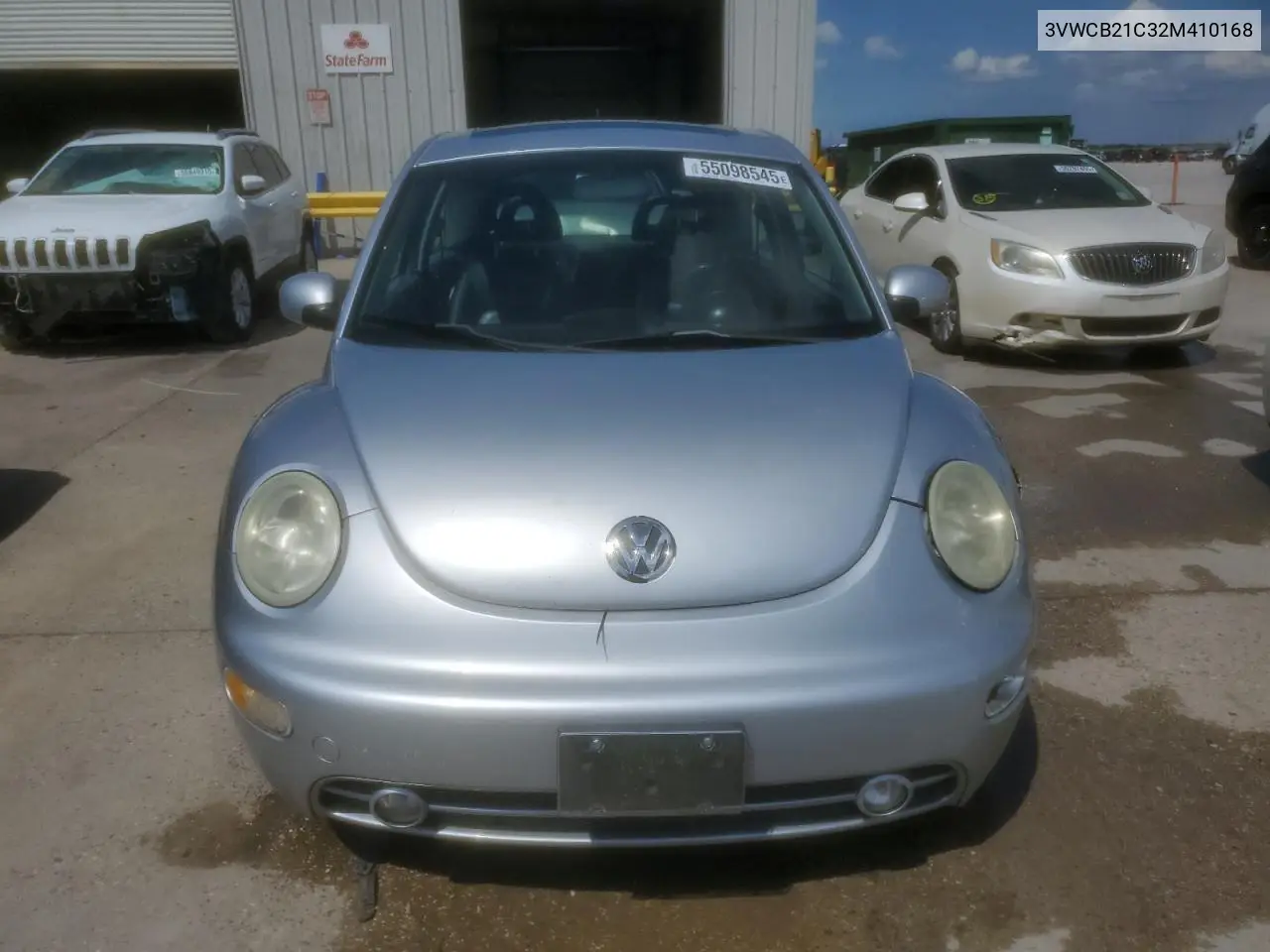 2002 Volkswagen New Beetle Gls VIN: 3VWCB21C32M410168 Lot: 55098545