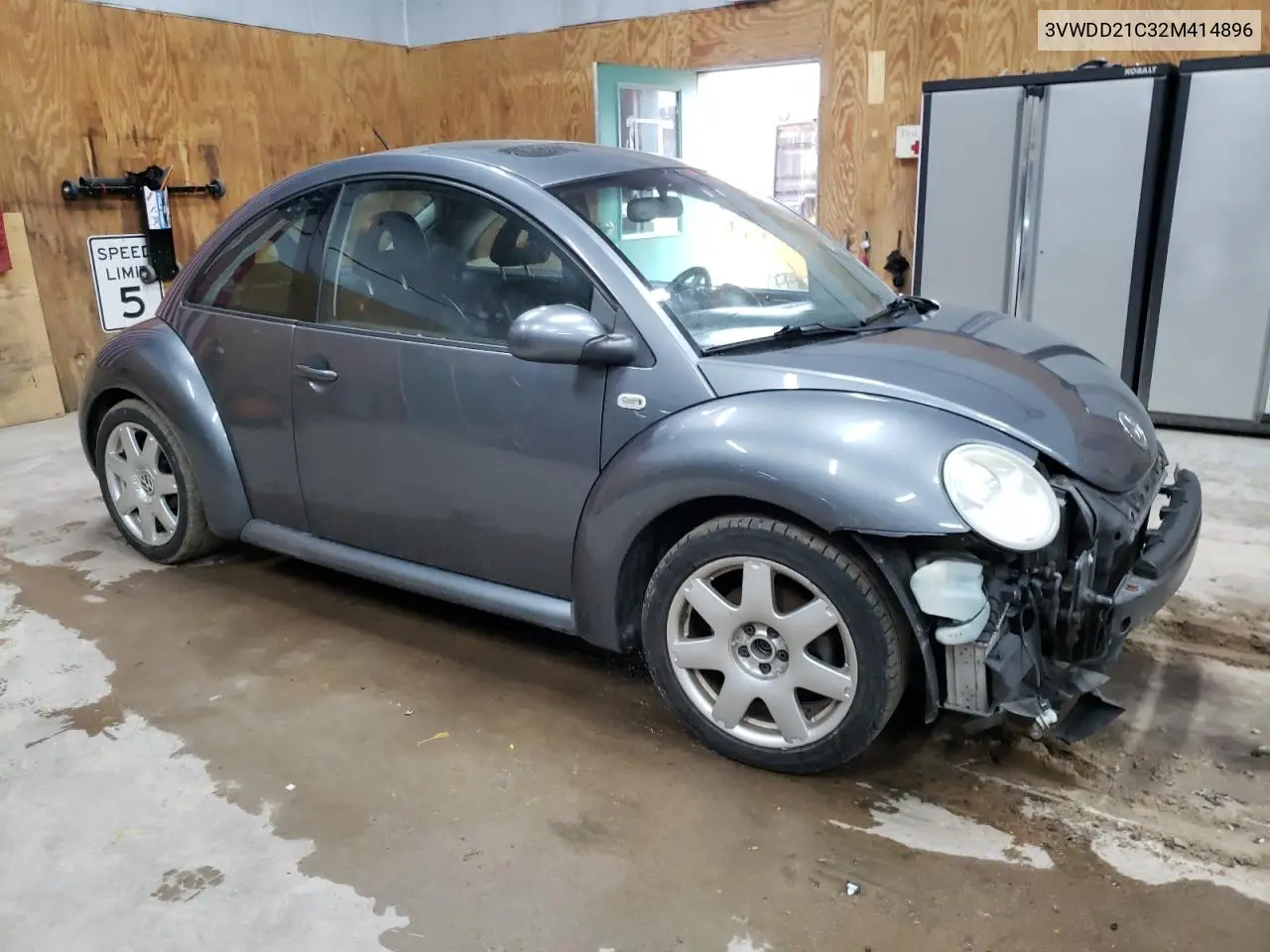 2002 Volkswagen New Beetle Glx VIN: 3VWDD21C32M414896 Lot: 62578725