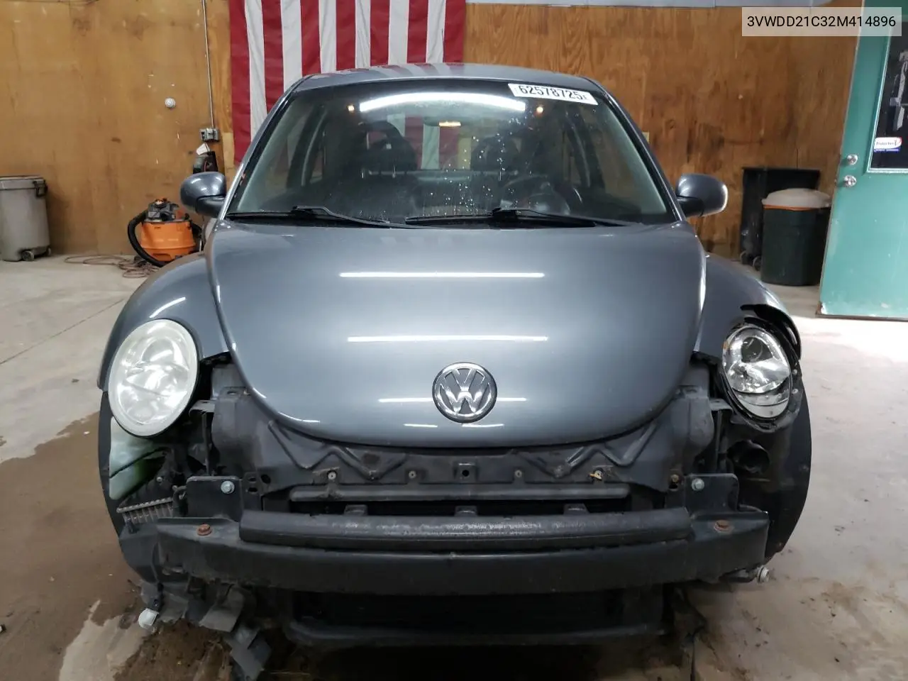 2002 Volkswagen New Beetle Glx VIN: 3VWDD21C32M414896 Lot: 62578725