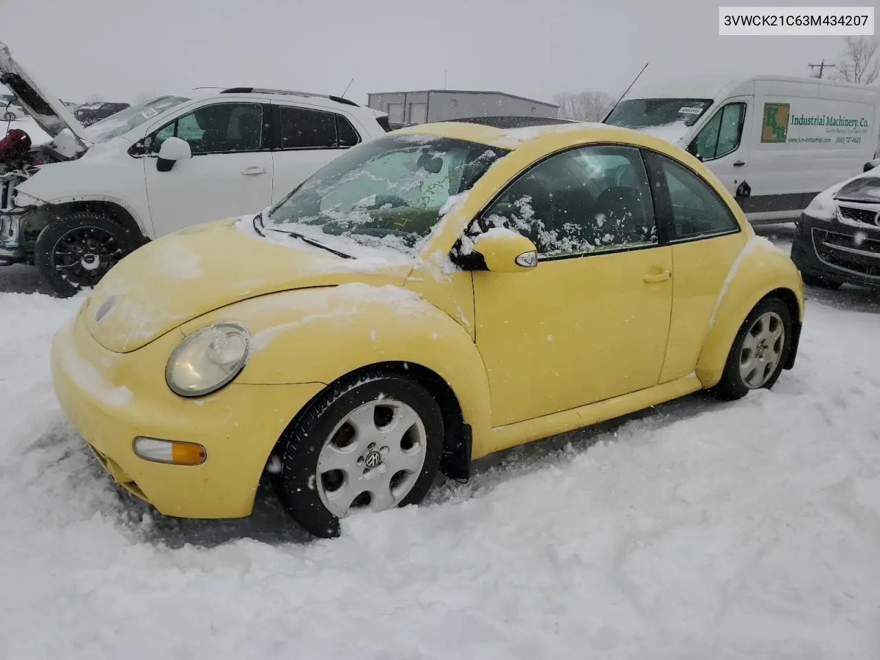 2003 Volkswagen New Beetle Gls VIN: 3VWCK21C63M434207 Lot: 45637945