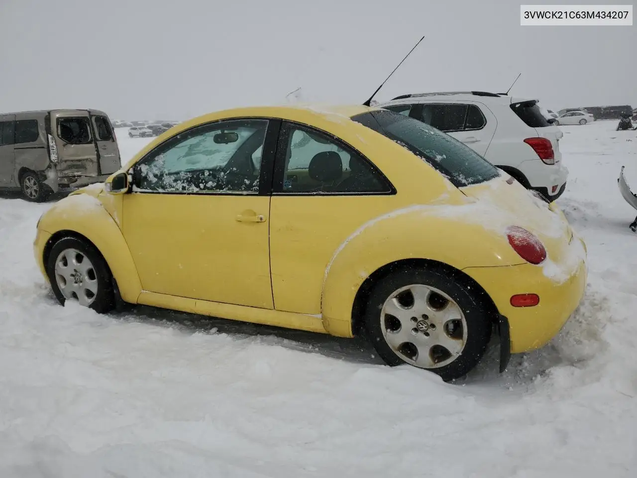 2003 Volkswagen New Beetle Gls VIN: 3VWCK21C63M434207 Lot: 45637945