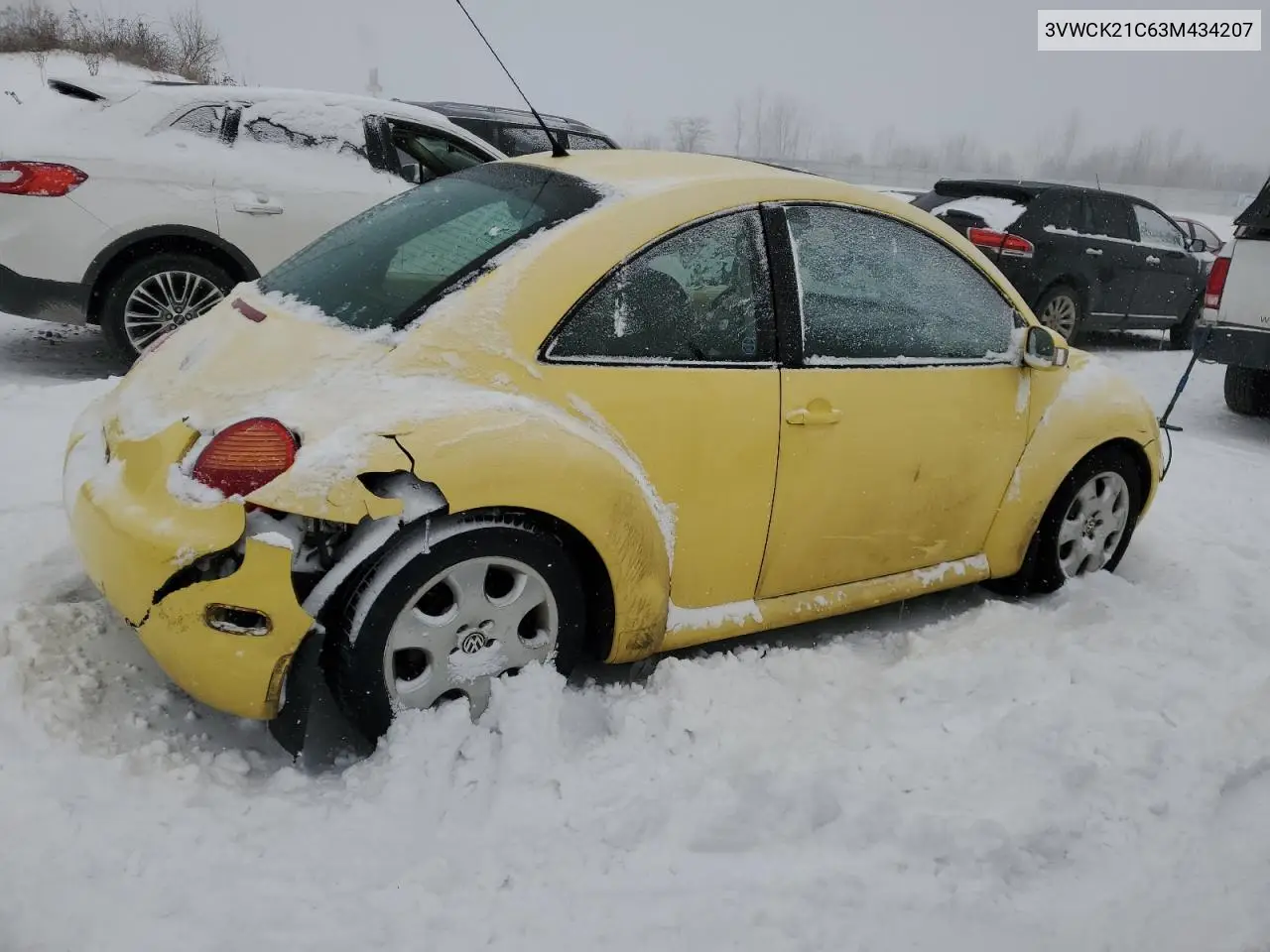 2003 Volkswagen New Beetle Gls VIN: 3VWCK21C63M434207 Lot: 45637945