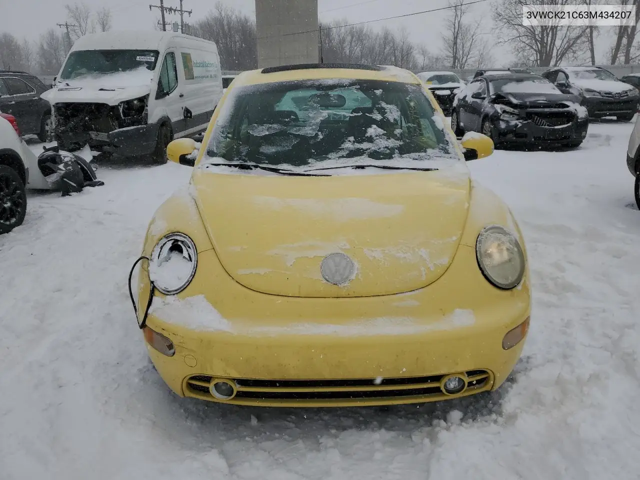 2003 Volkswagen New Beetle Gls VIN: 3VWCK21C63M434207 Lot: 45637945