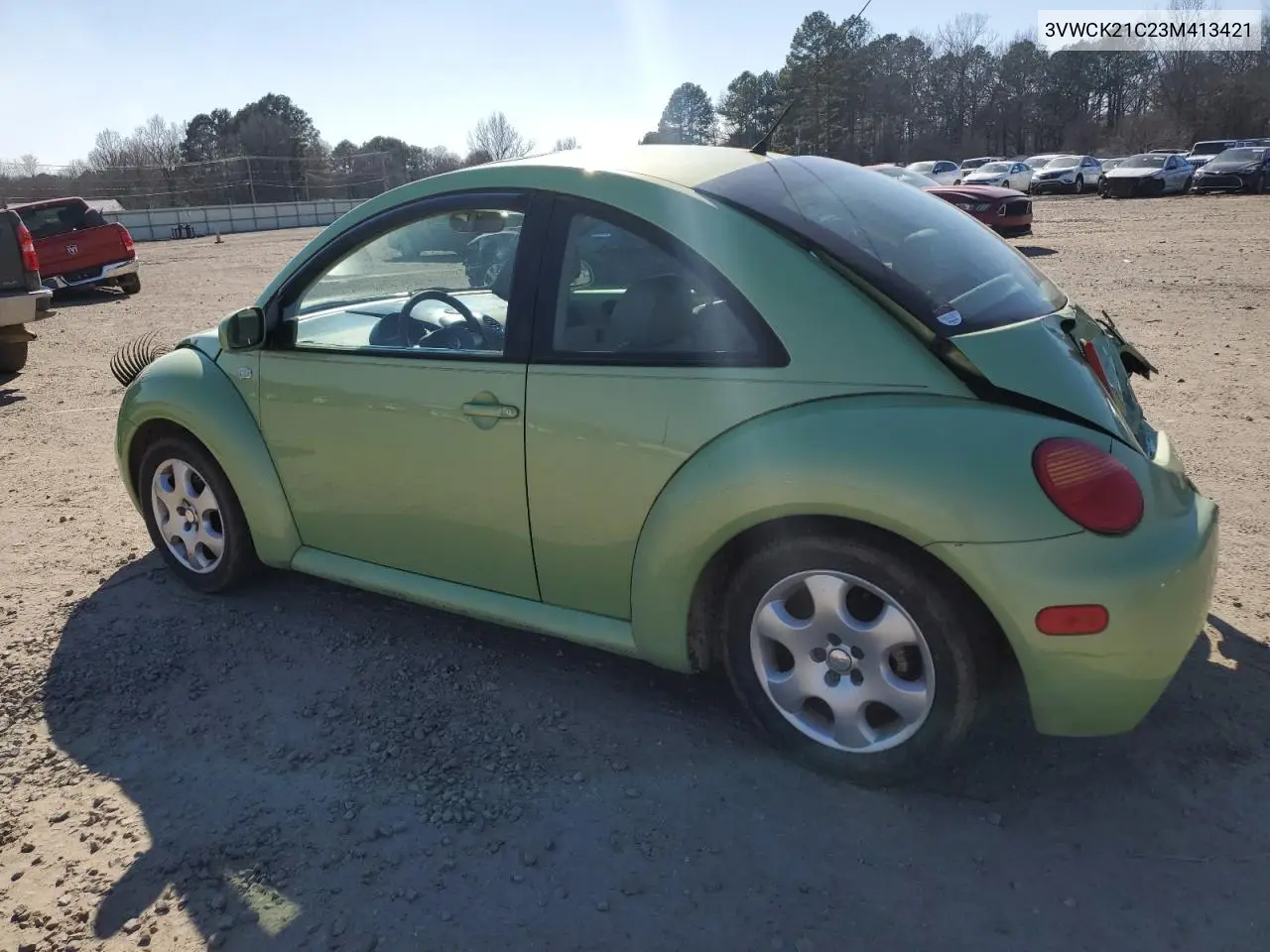 2003 Volkswagen New Beetle Gls VIN: 3VWCK21C23M413421 Lot: 47252865