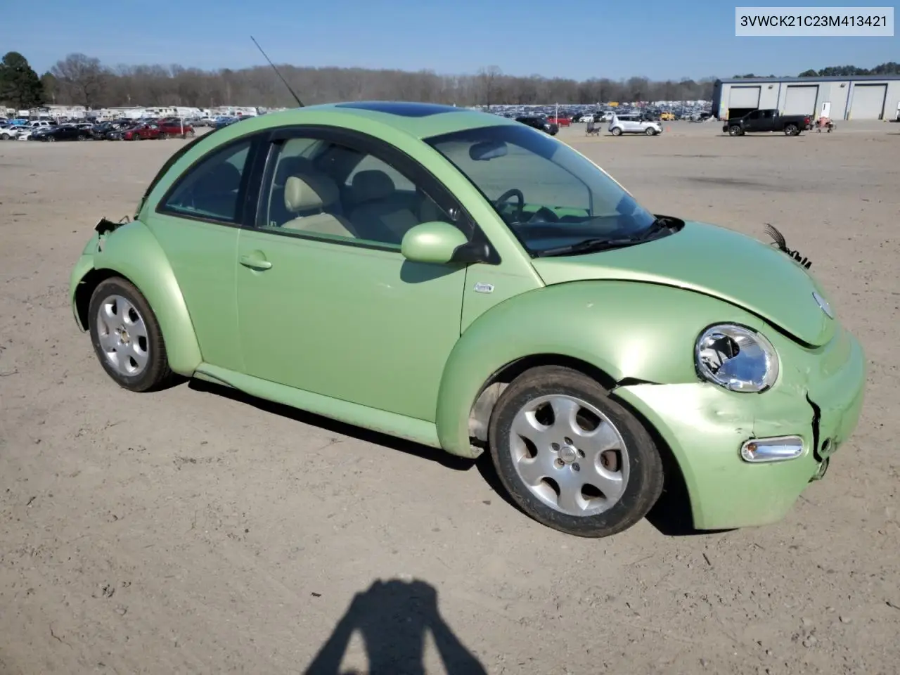 2003 Volkswagen New Beetle Gls VIN: 3VWCK21C23M413421 Lot: 47252865