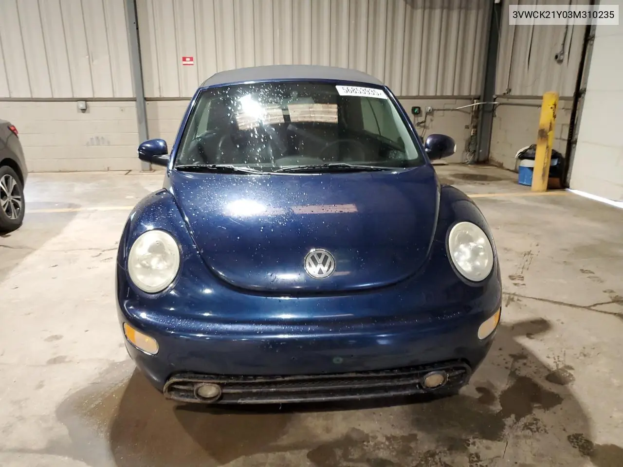 2003 Volkswagen New Beetle Gls VIN: 3VWCK21Y03M310235 Lot: 56853935
