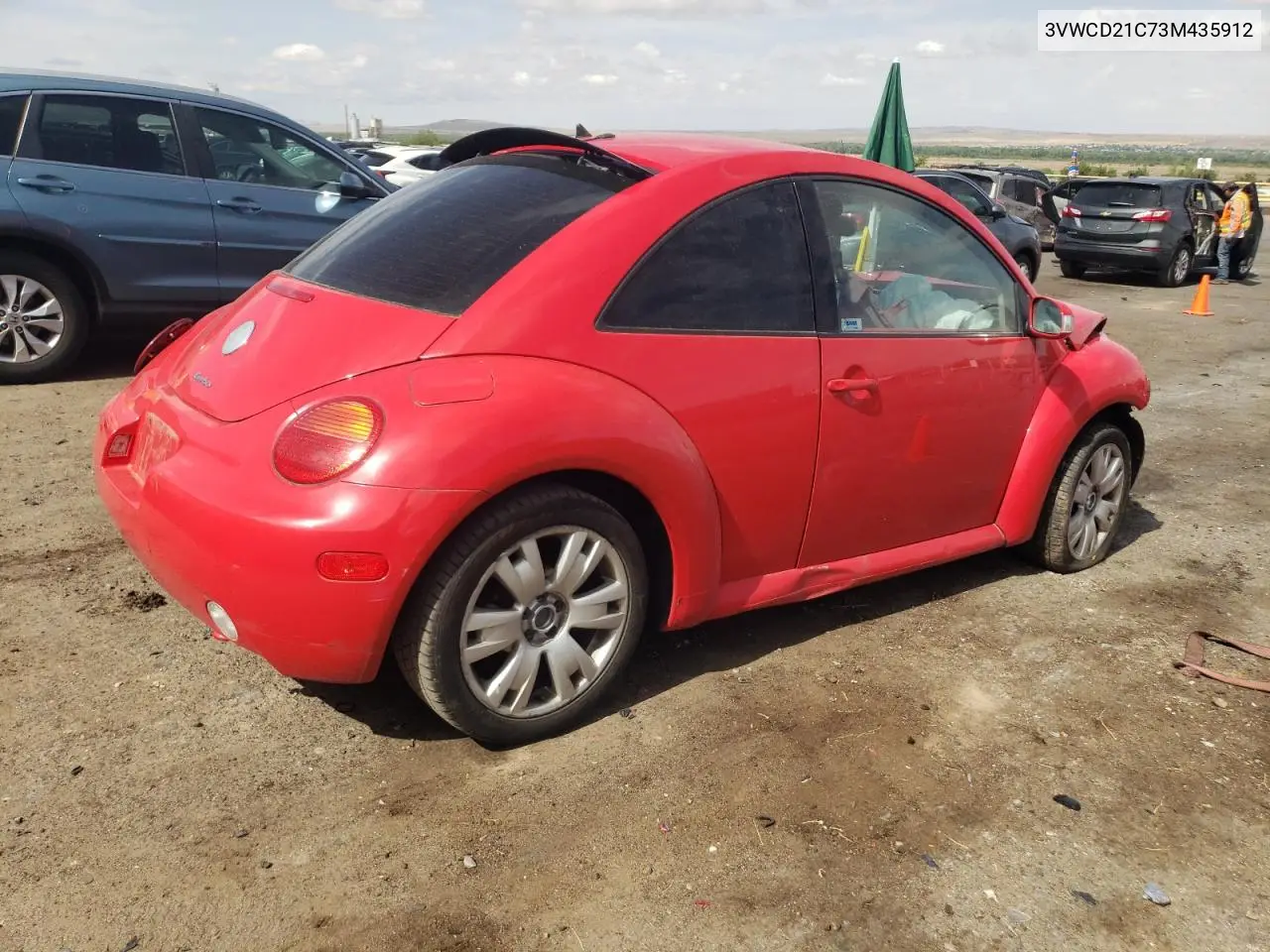 2003 Volkswagen New Beetle Gls VIN: 3VWCD21C73M435912 Lot: 62076385