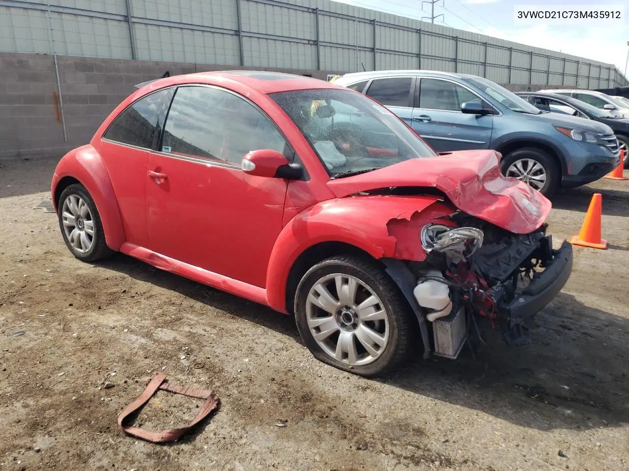 2003 Volkswagen New Beetle Gls VIN: 3VWCD21C73M435912 Lot: 62076385