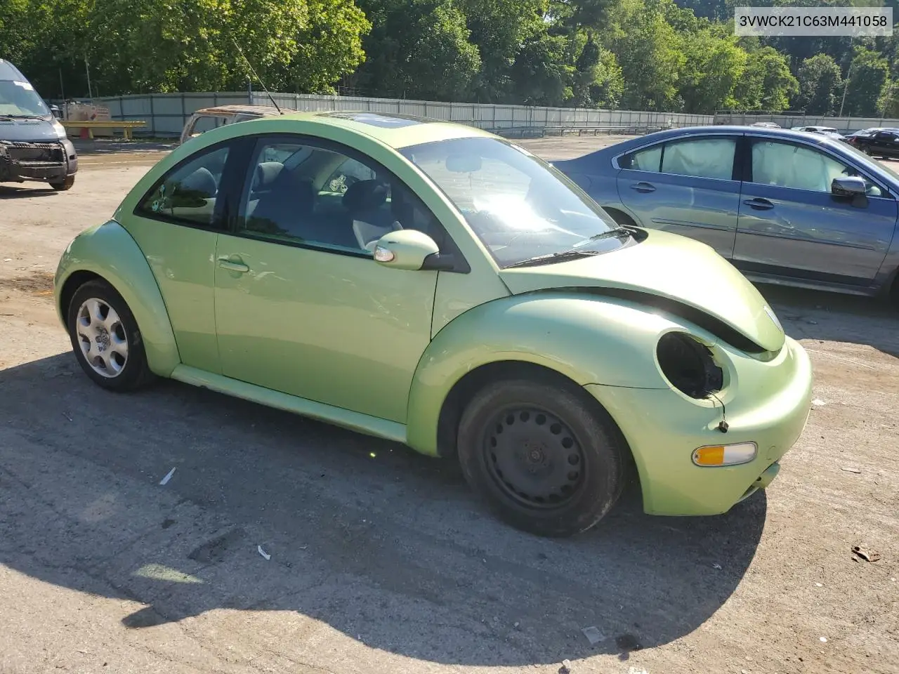 2003 Volkswagen New Beetle Gls VIN: 3VWCK21C63M441058 Lot: 62567295