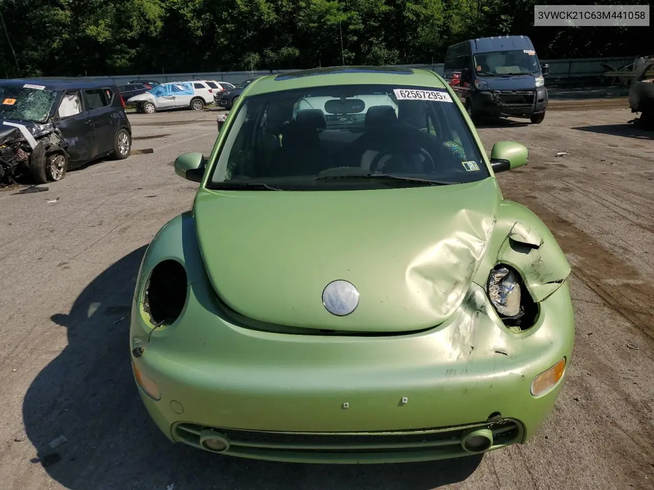 2003 Volkswagen New Beetle Gls VIN: 3VWCK21C63M441058 Lot: 62567295
