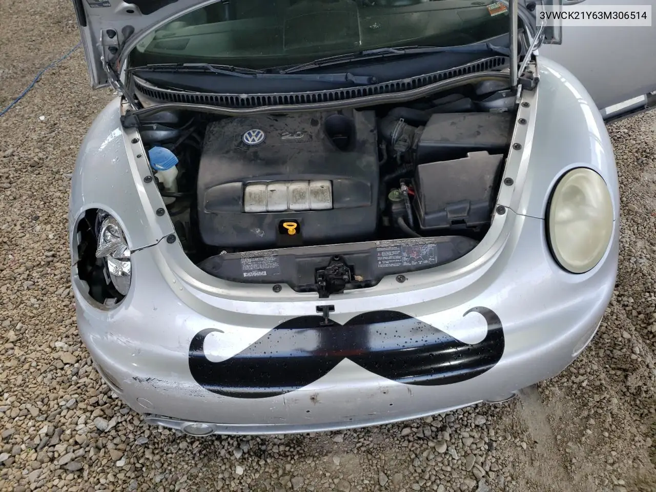 2003 Volkswagen New Beetle Gls VIN: 3VWCK21Y63M306514 Lot: 63033145