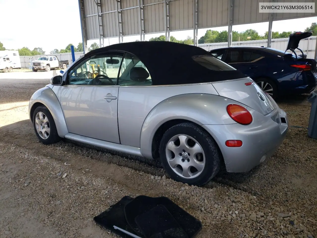 2003 Volkswagen New Beetle Gls VIN: 3VWCK21Y63M306514 Lot: 63033145