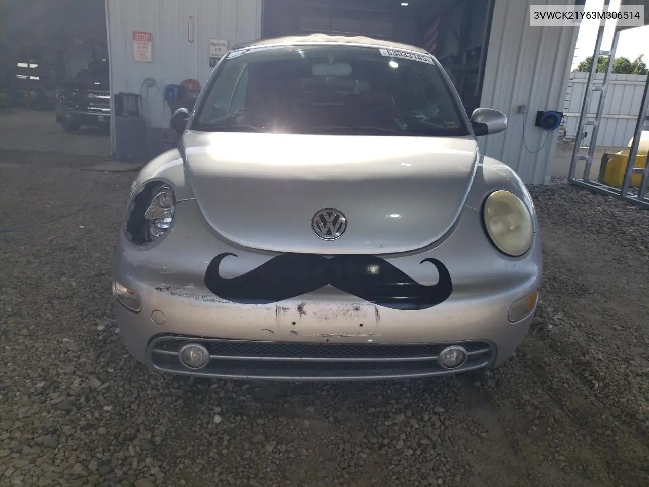2003 Volkswagen New Beetle Gls VIN: 3VWCK21Y63M306514 Lot: 63033145