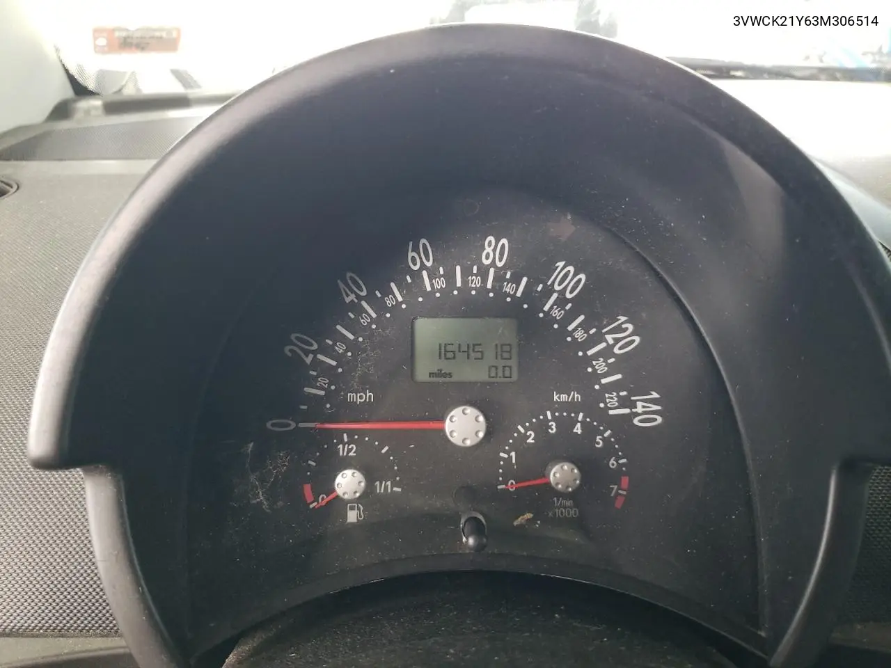 2003 Volkswagen New Beetle Gls VIN: 3VWCK21Y63M306514 Lot: 63033145