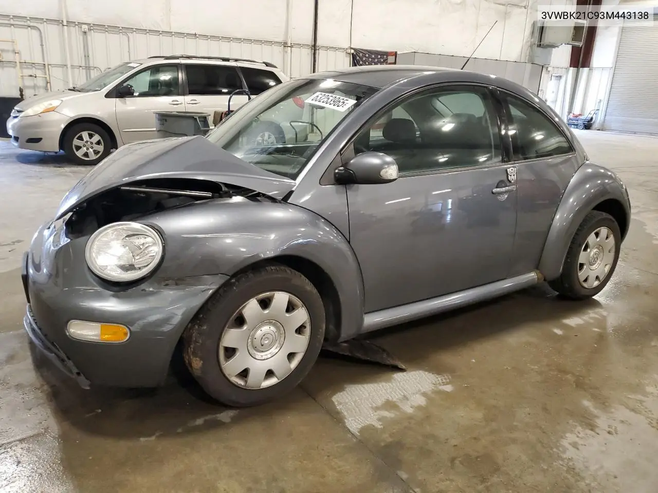 2003 Volkswagen New Beetle Gl VIN: 3VWBK21C93M443138 Lot: 63253965