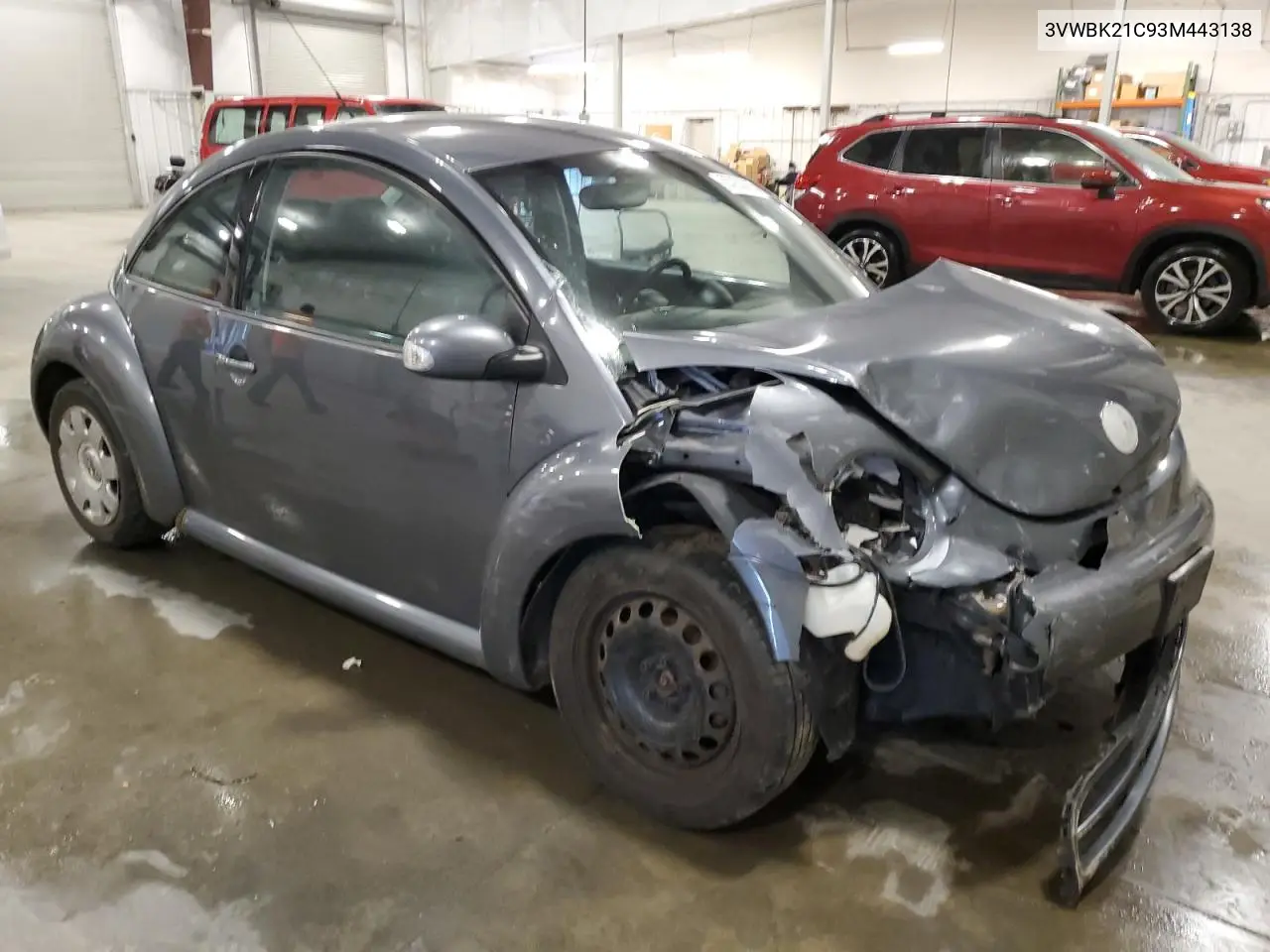 2003 Volkswagen New Beetle Gl VIN: 3VWBK21C93M443138 Lot: 63253965