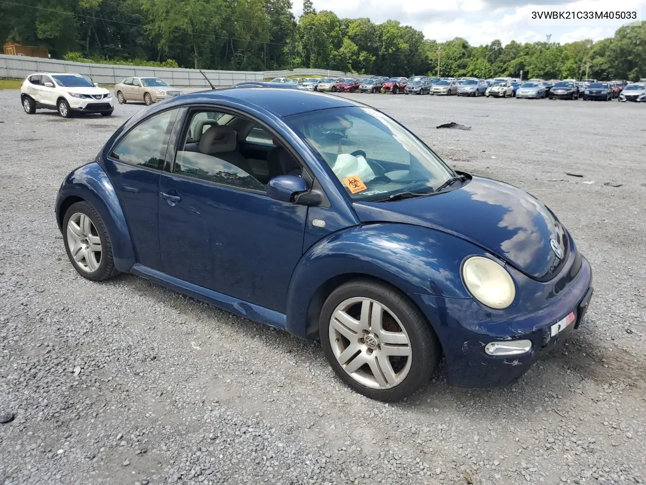 2003 Volkswagen New Beetle Gl VIN: 3VWBK21C33M405033 Lot: 64653615