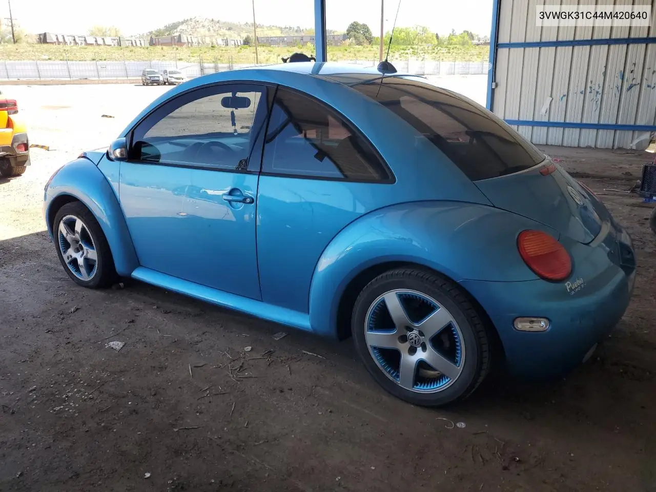 2004 Volkswagen New Beetle Satellite Blue Gls VIN: 3VWGK31C44M420640 Lot: 56803395