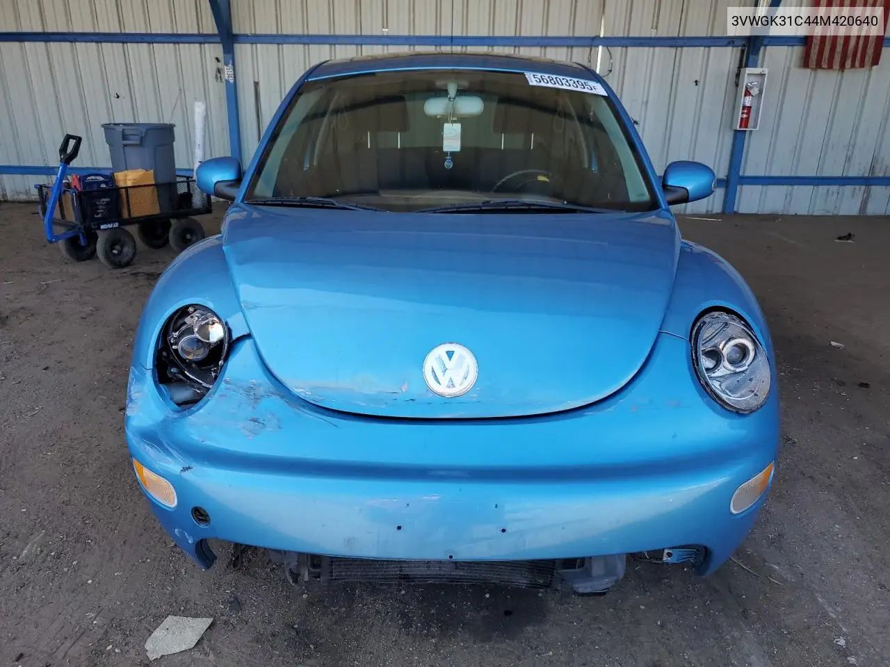 2004 Volkswagen New Beetle Satellite Blue Gls VIN: 3VWGK31C44M420640 Lot: 56803395