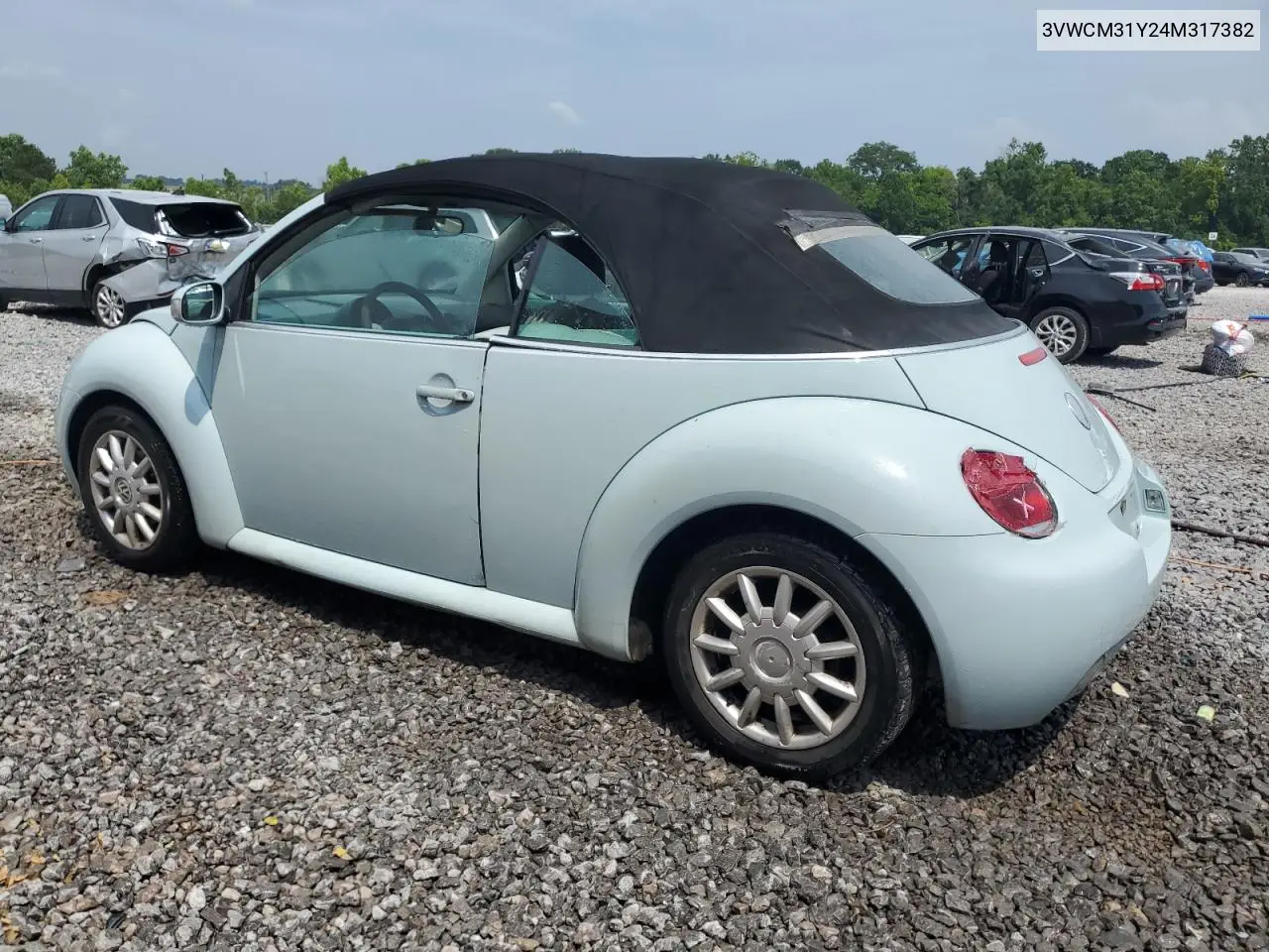 2004 Volkswagen New Beetle Gls VIN: 3VWCM31Y24M317382 Lot: 61826765