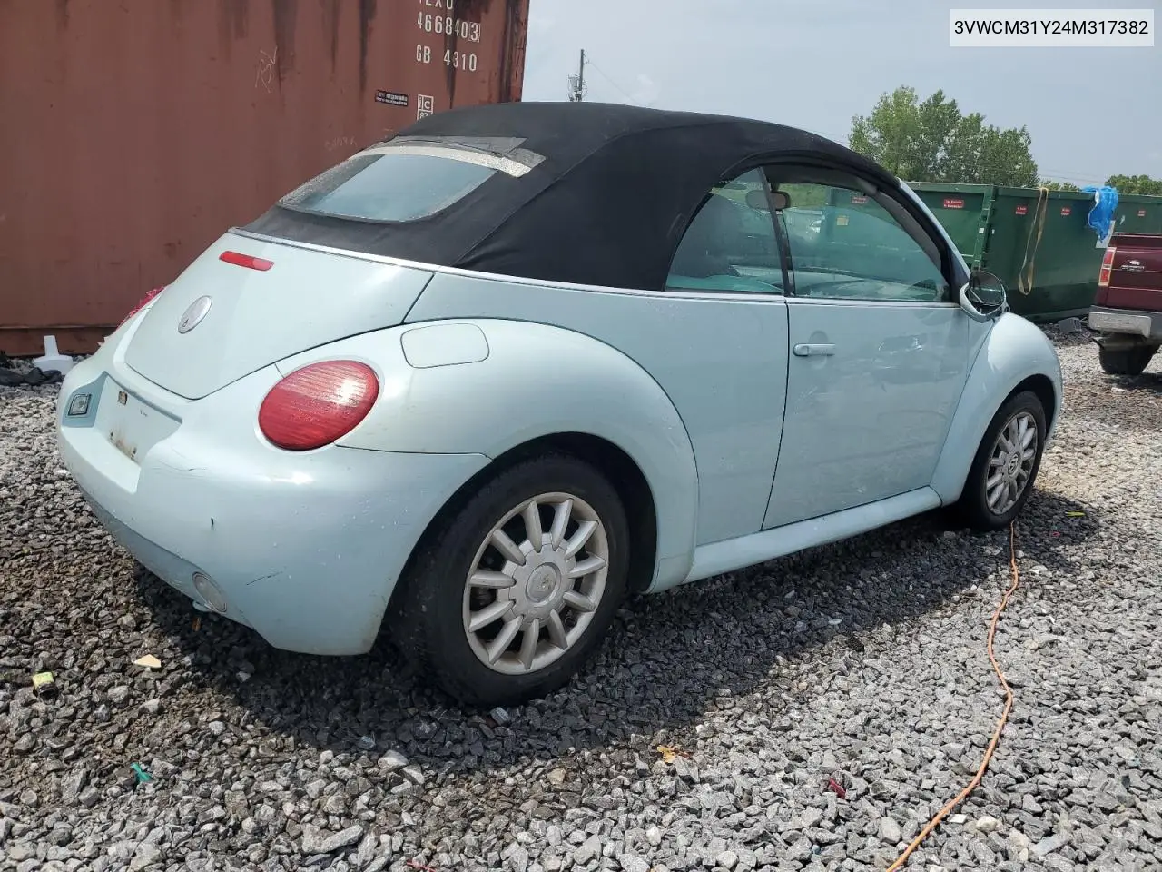 2004 Volkswagen New Beetle Gls VIN: 3VWCM31Y24M317382 Lot: 61826765