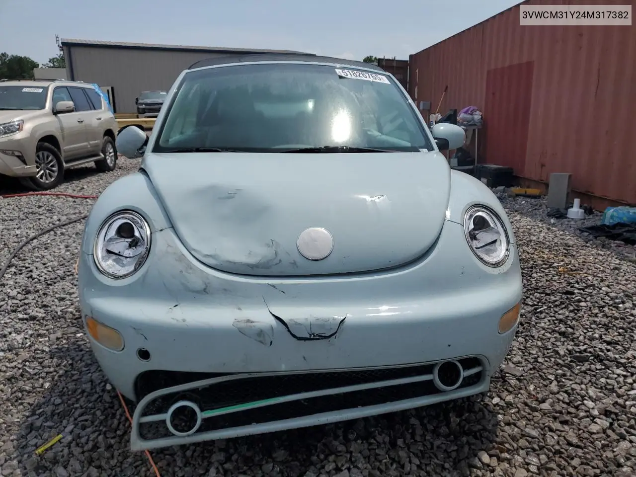 2004 Volkswagen New Beetle Gls VIN: 3VWCM31Y24M317382 Lot: 61826765
