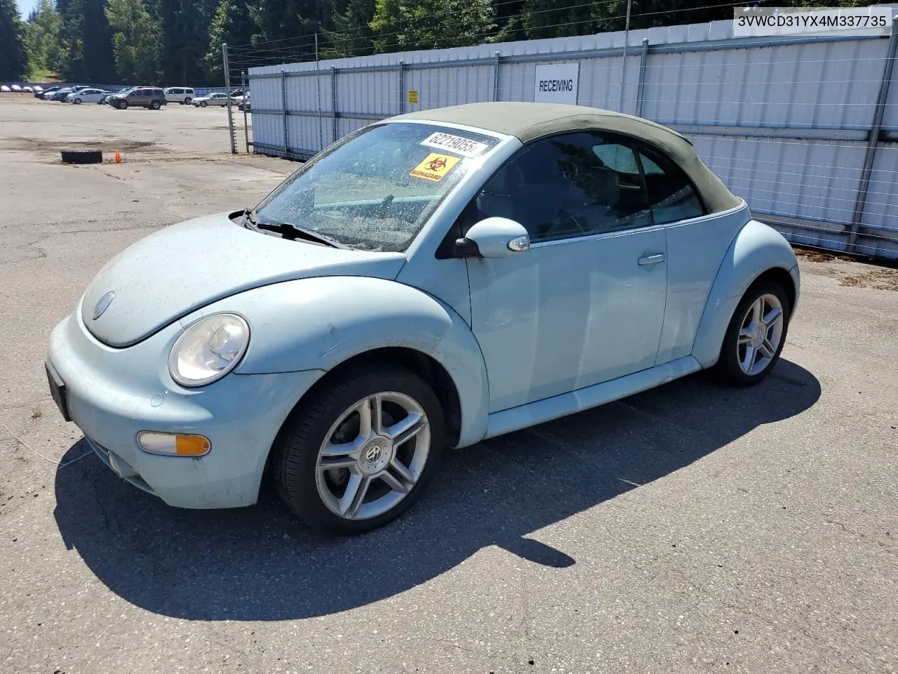 2004 Volkswagen New Beetle Gls VIN: 3VWCD31YX4M337735 Lot: 62219055