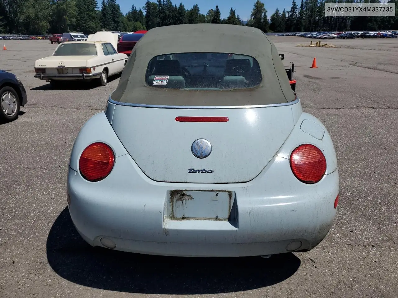 2004 Volkswagen New Beetle Gls VIN: 3VWCD31YX4M337735 Lot: 62219055