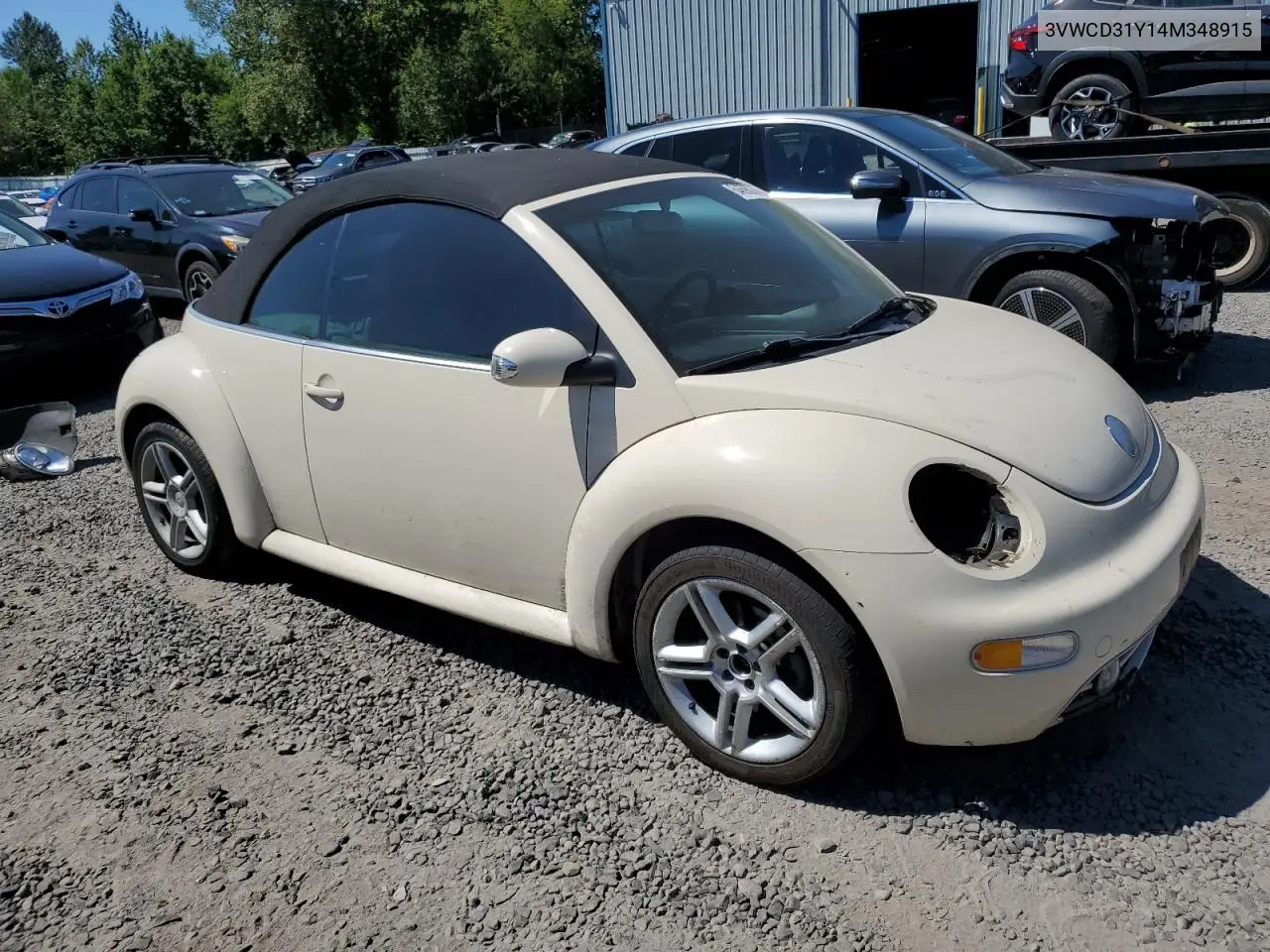 2004 Volkswagen New Beetle Gls VIN: 3VWCD31Y14M348915 Lot: 64690245